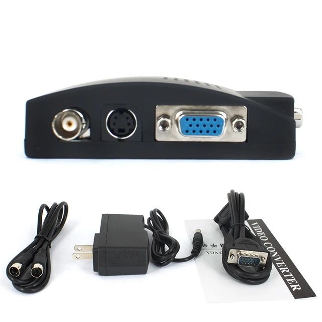 Convertidor BNC a VGA, Monitor de computadora a Monitor, Video AV