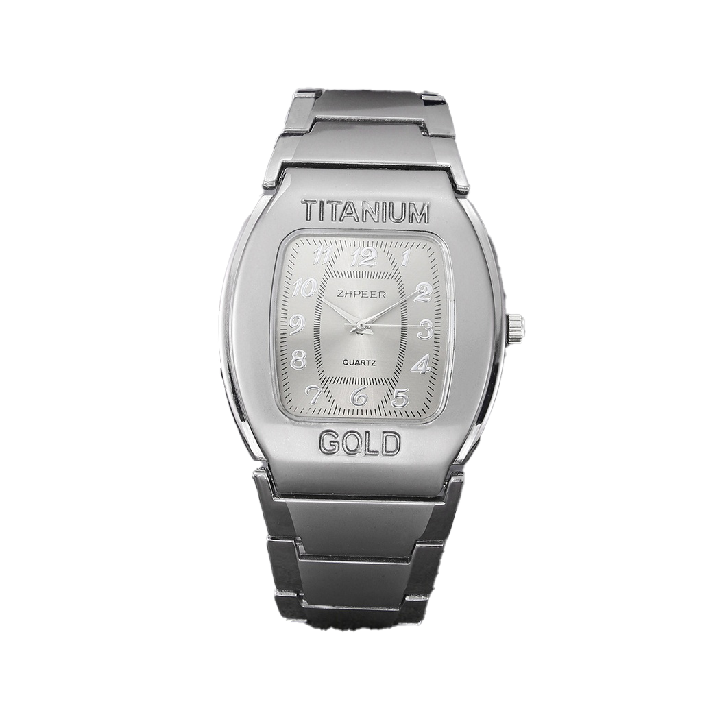 [ZPEER-377-02] RELOJ PARA HOMBRE ZPEER CON CORREA DE ACERO Y ALEACIÓN DE TITANIO COLOR GRIS 377